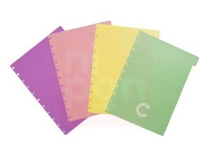 Divisórias Pastel Grande - Caderno Inteligente