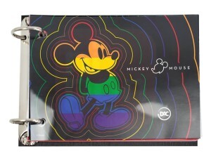 Fichário 1/4 Cristal Mickey + 80 Folhas