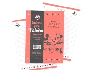 Refil Fichário Universitário Mickey/Minnie C/96 Folhas Dac