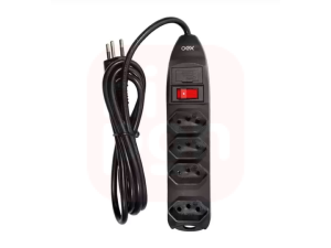 Filtro de Linha Regua Extensao 4 Entradas E Usb OEX TM102 Preto