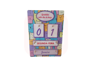 Calendário Permanente cores e estampas variadas