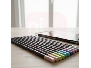 Lápis de Cor Supersoft Metálico 12 cores -  Faber-Castell