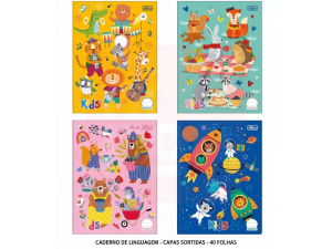 Caderno de Linguagem 40fls Capas Sortidas 